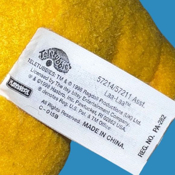 Vintage 1998 Hasbro Playskool Po & Laa Laa Teletubby Plush - Picture 5 of 5